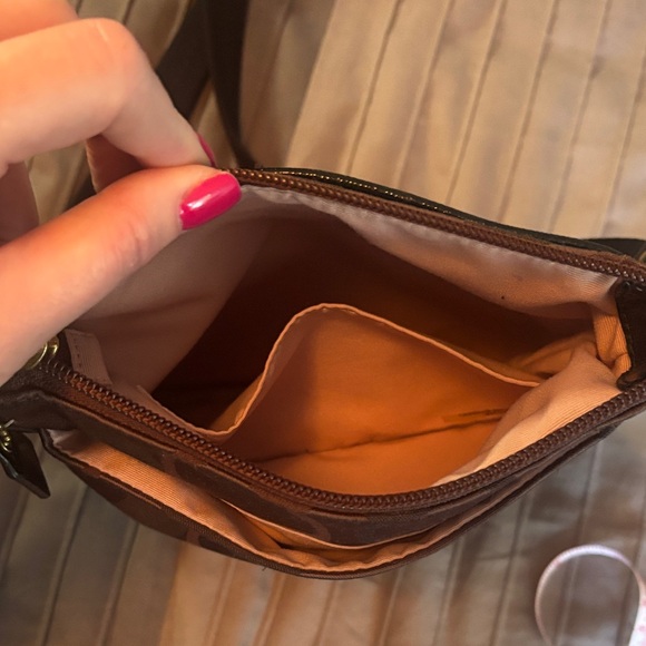 Brown and Black Designer Crossbody Bag- Coach - Picture 9 of 15